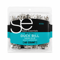 Metal Duck Bill Hair Clips – 60 Count